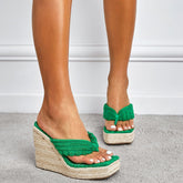 Espadrille-Keilsandalen
